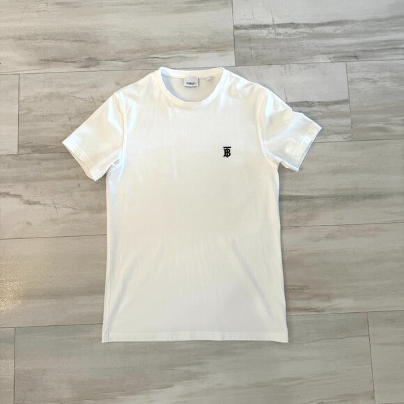 Tシャツ・カットソー BURBERRY Women Tops 8096229 A1464 White Burberry - Cotton crew-neck T-shirt White - The Corner